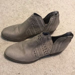 Gray booties
